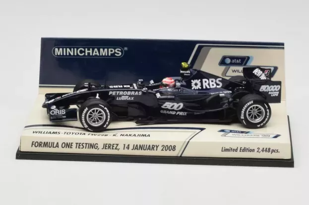 Minichamps Williams F1 Fw29 N 8 15th January Jerez 2008 K. Nakajima 1:43 400080108